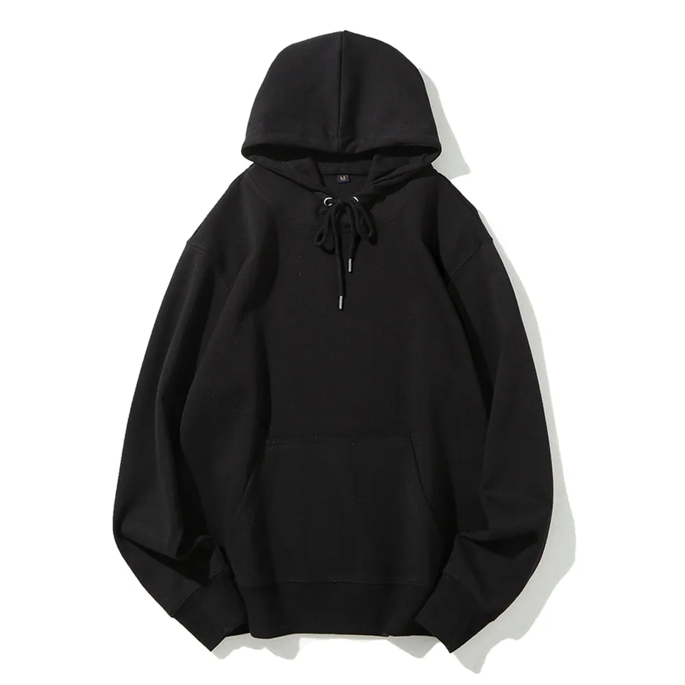 Christmas Reindeer Graphic Pullover With Kangaroo Pocket Hoodies