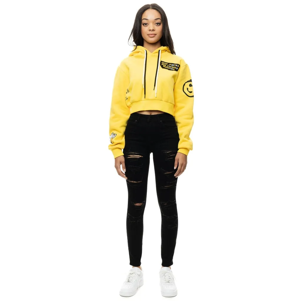 Mid Rise Super Skinny Heavy Ripoff Jeans - Deep Black